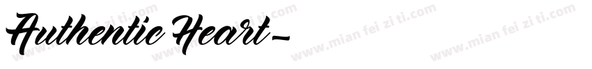 Authentic Heart字体转换